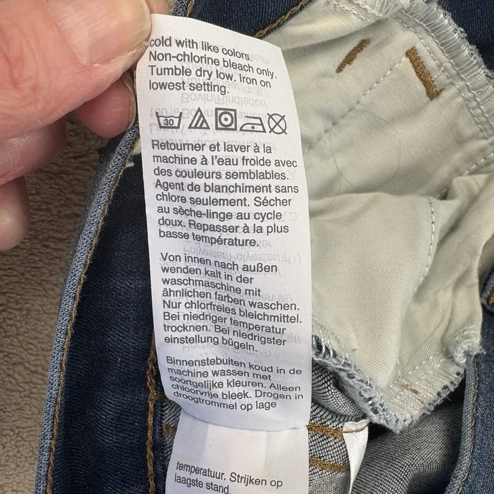 Madewell Jeans Women Sz 29 Petite Blue‎ Roadtripper Jeggings Zipper Accent Denim